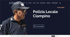 Desktop Screenshot of polizialocaleciampino.it