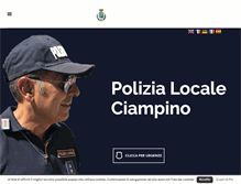 Tablet Screenshot of polizialocaleciampino.it